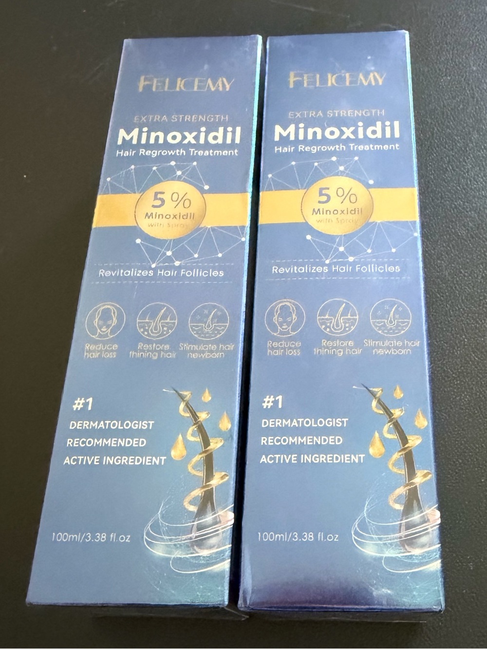 Felicemy 5% Minoxidil Extra Strength Hair Regrowth Treatment